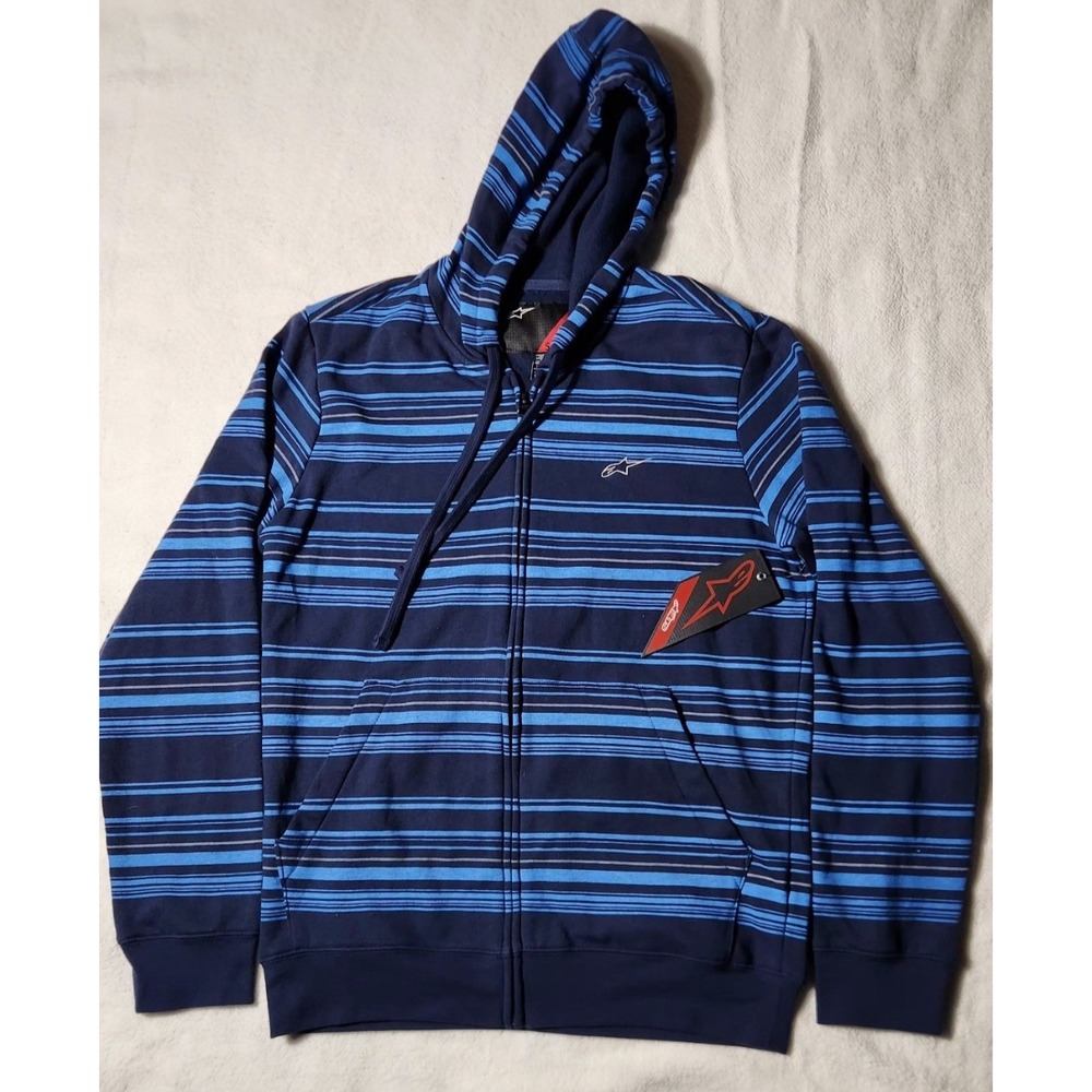 ALPINESTARS Robust Blue and Zip Up HoodieMen Small